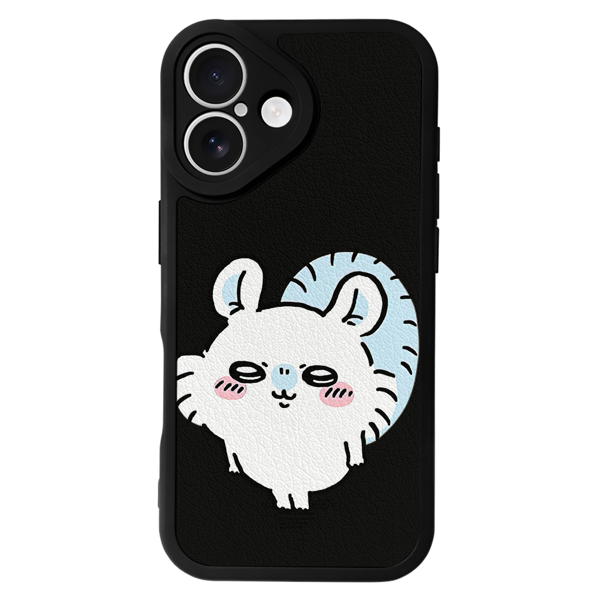 （画像用） ちいかわ モモンガ Chii-kawa Momonga 【iPhone 16シリーズ対応】シリコンスマホケース（レザー調） 材質：シリコン